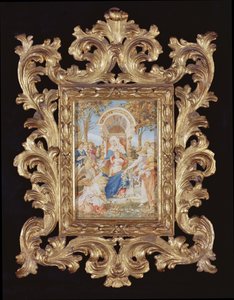 The Adoration of the Virgin (wc, blyant og gull på papir)